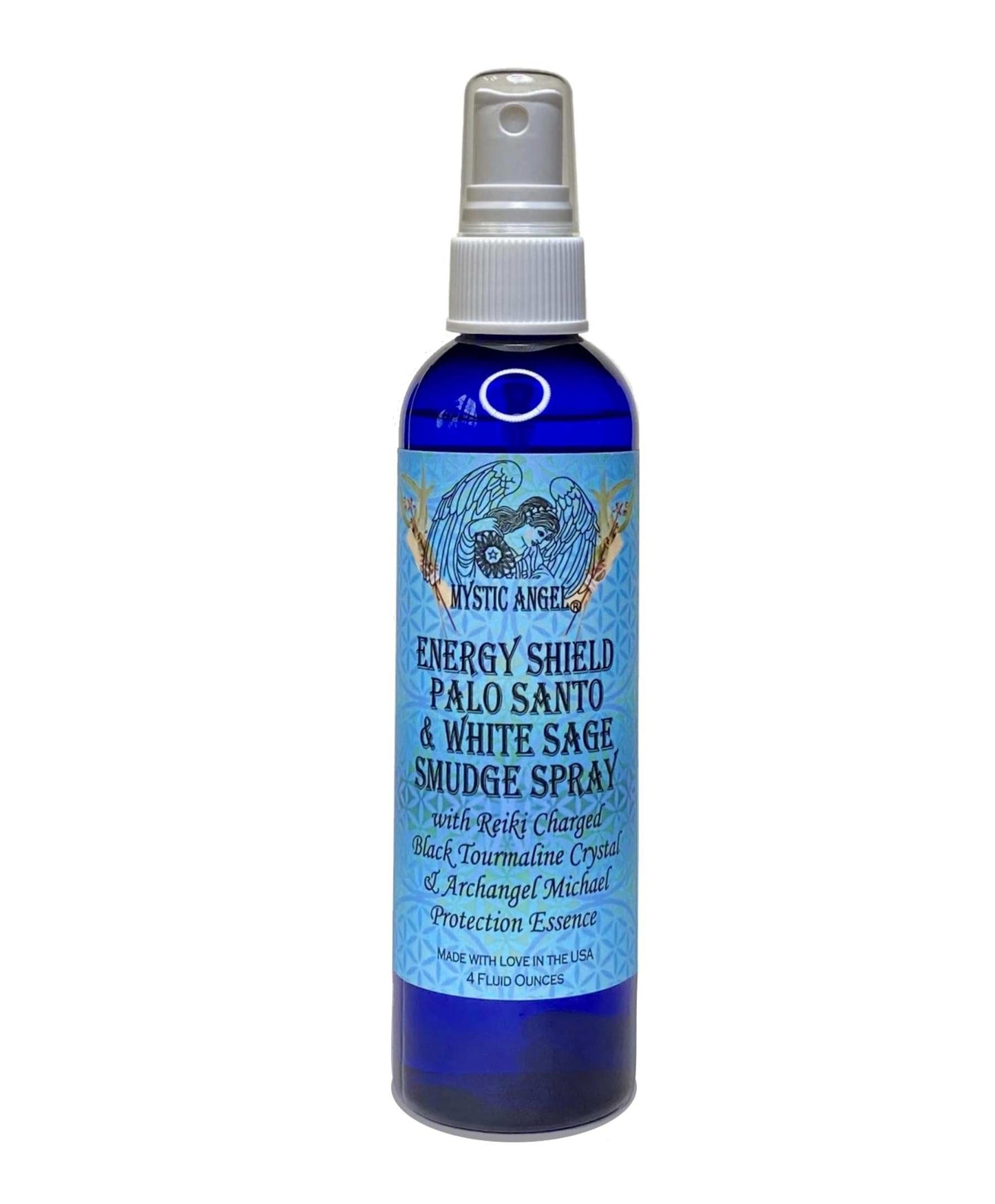 Energy Shield Palo Santo & White Sage Smudge Spray (4 oz.) For Energy Clearing & Protection